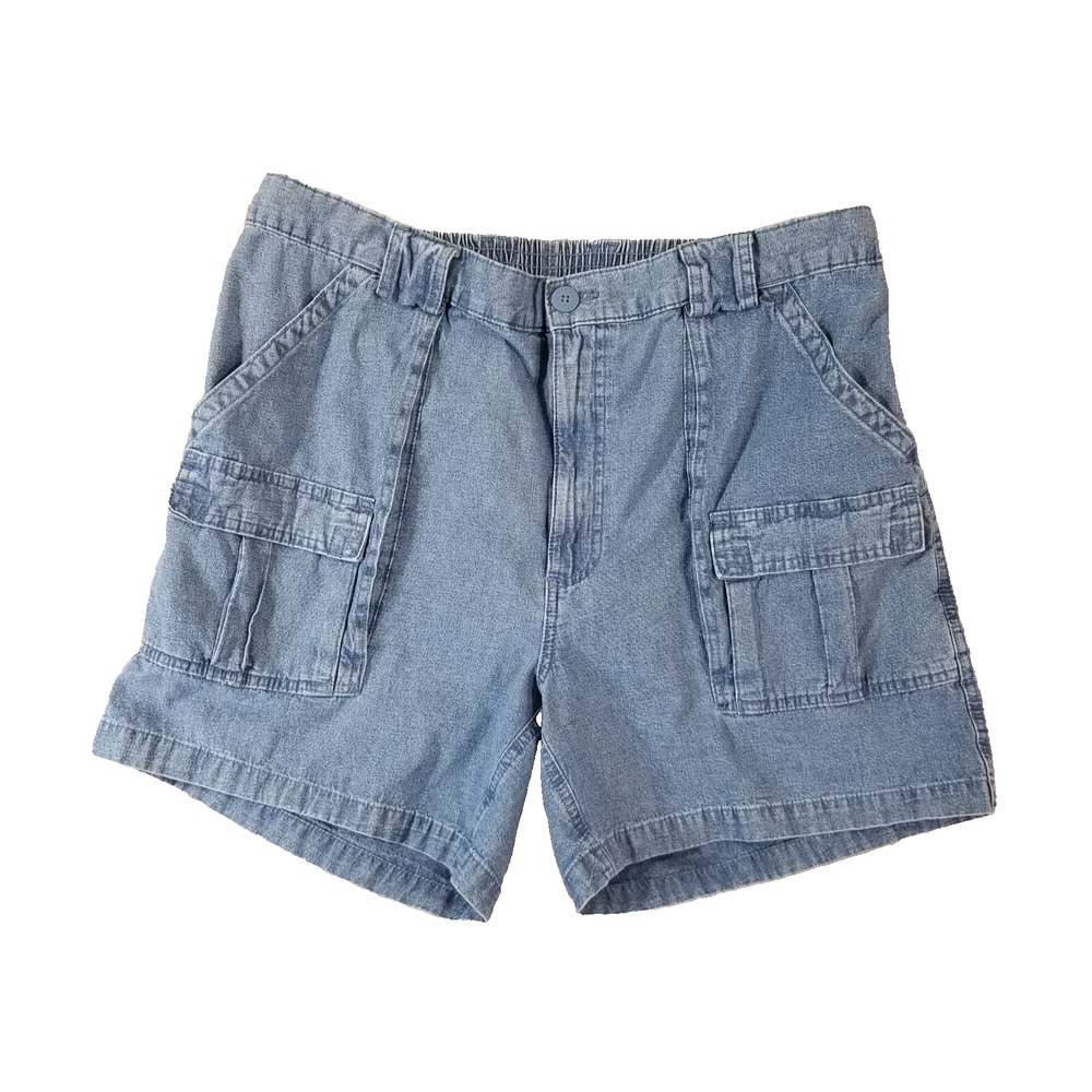 Weekender cargo hiking shorts men's 40 x 5 blue denim comfort waist outdoor